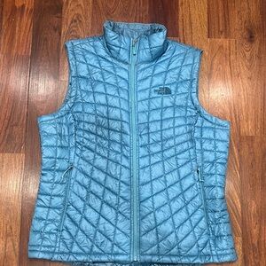 The North Face Steel Blue Quilted Lightweight Vest
